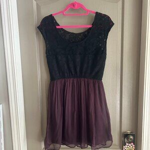 two tone lacey dress dynamite medium twee cottagecore